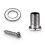 6 Pieces Silver Guitar Tuner with 6 String Acoustic Guitar Nut Saddle Part + 2X String Winder +12X Bridge Pins Kit 5