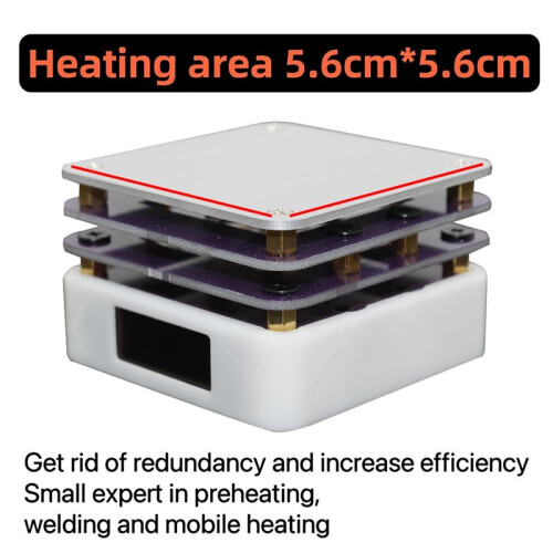 PD 65W  Hot Plate Preheater LED Display PCB Board Soldering Heating Plate Preheating Platform Repair Tools-B 1
