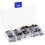 3Boxes Black Rivets Kit with Tool for Punk DIY Crafting Use 9