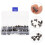3Boxes Black Rivets Kit with Tool for Punk DIY Crafting Use 10