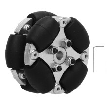 Bearings Suitable For Small Robot Cars, Omni Rack Easy Wheels Double Aluminum With Metal Hubs, Smallest Omnidirectional Wheel In Aluminum Series, 360