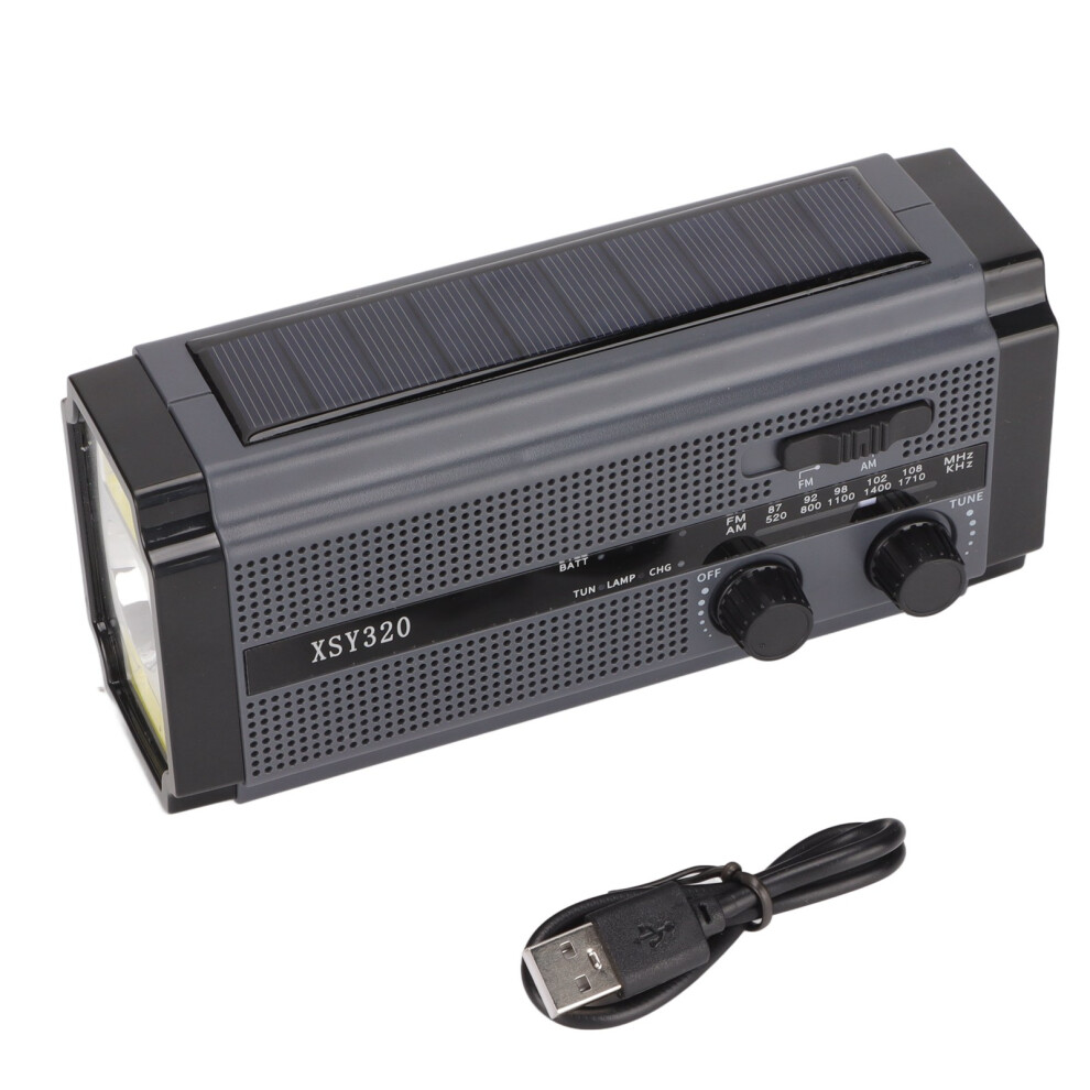Solar-Powered Emergency Radio, Solar Crank Radio With Advanced Solar Technology, 5000Mah Emergency Power Supply, Waterproof Ipx3, Am Fm Shortwave 9365509898000