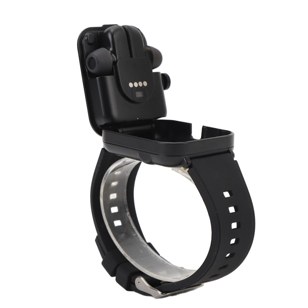 Smartwatch With Earbuds 1.85 Inch Touch Screen Ip67 Water Resistant For Android Black 6941387385165