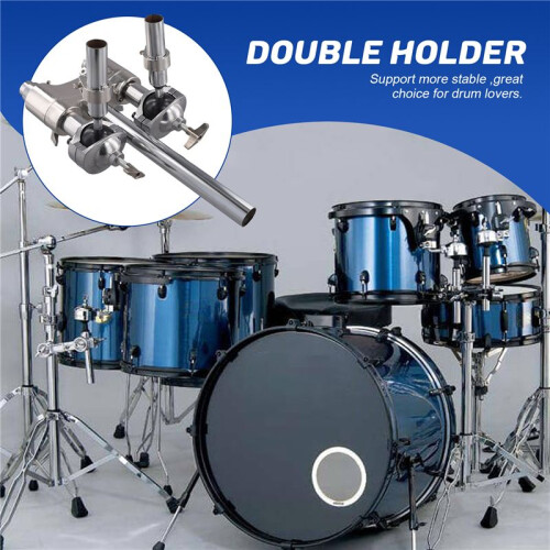 Drum Mount Clamp Holder Rack Drum Holder Bracket Support for Drummer Drum Percussion Instrument Replacement Accessory 2