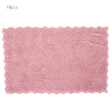 Chiffons de nettoyage non pelucheux, torchons réutilisables en polaire corail super absorbante de haute qualité pour la cuisine et la salle de