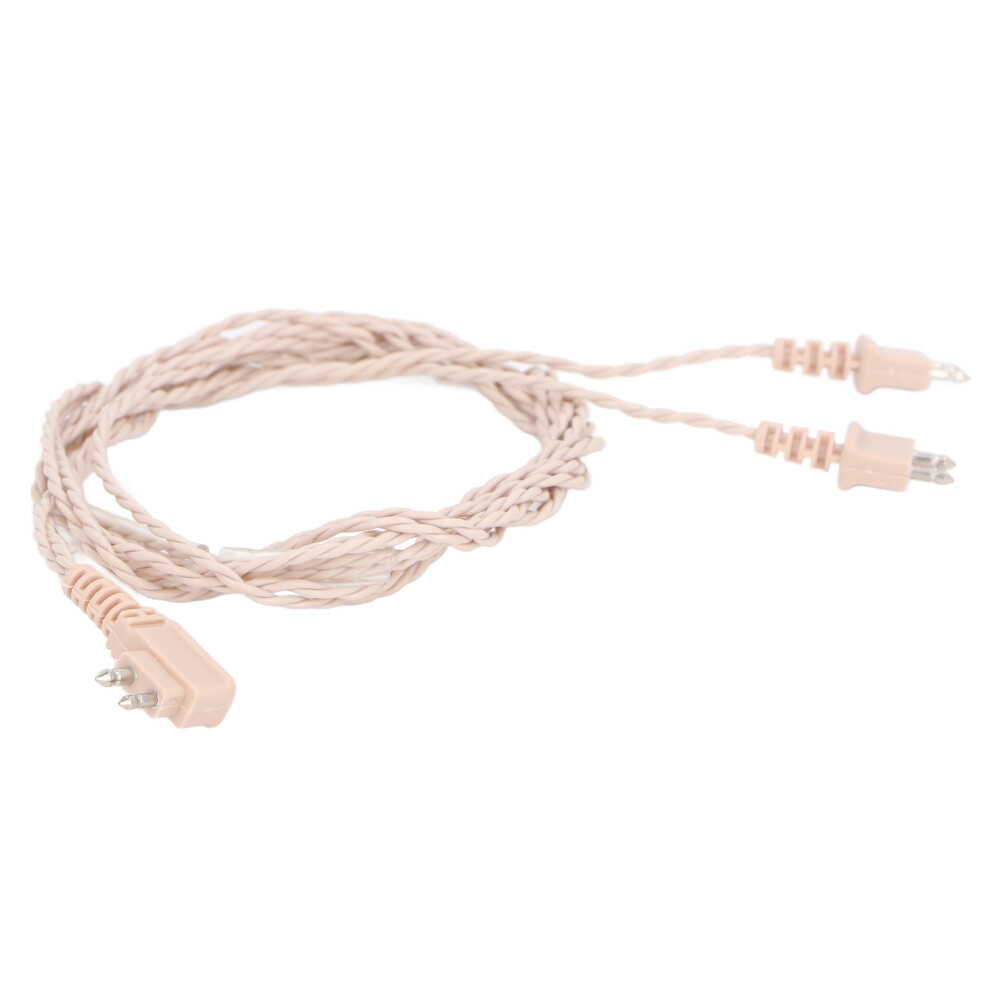 2pcs 2 Pin Sound Aid Wire Receiver Dual Core Binaural Cable for Siemens