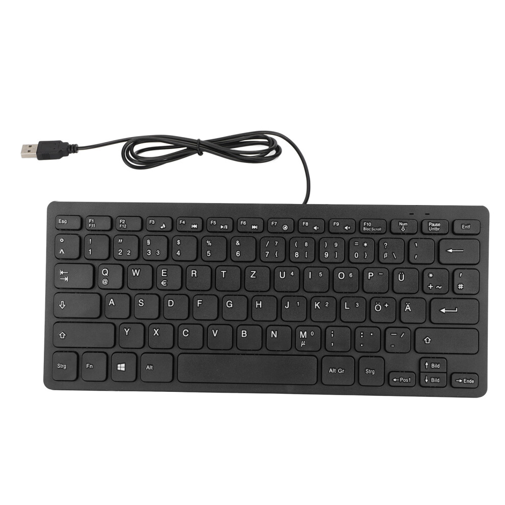 Multilingual78-Key Ultra Slim Keyboard, Constructed For Durability With Clear Text, Features Plug And Play Accessibility, Offers Touch Comfort For 9175034931642