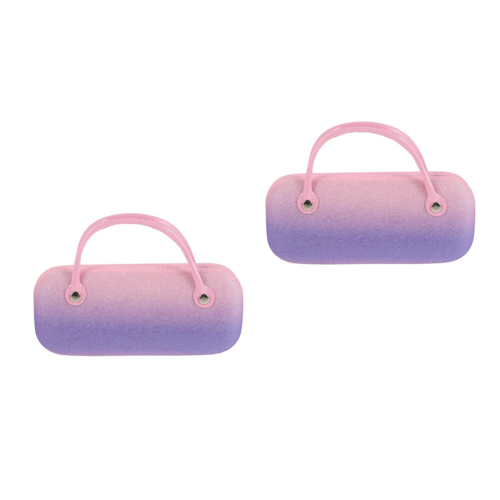 Villcase 2Pcs Hard Shell Glasses Case Assorted Colors Portable Travel Organizer
