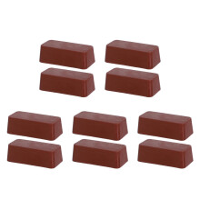 10Pcs Dark Red Polishing Paste Wax for Metal Buffing Indoor DIY Shine