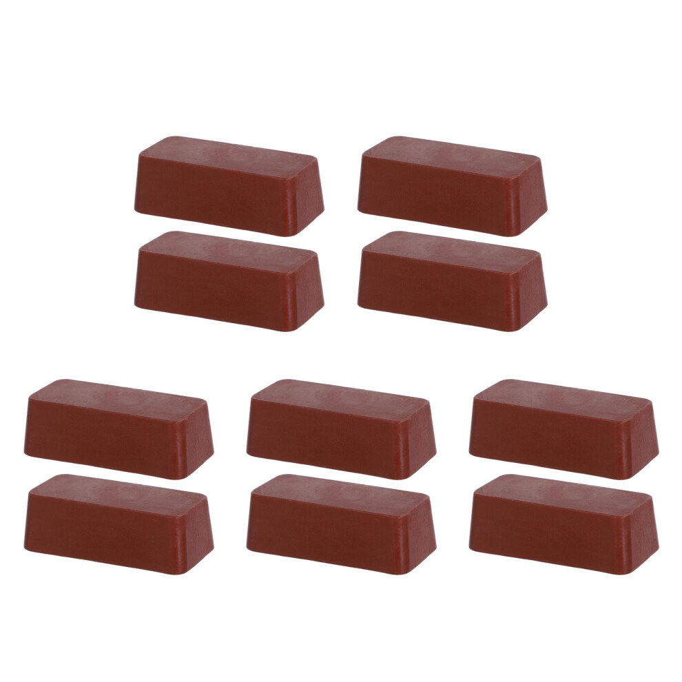 10Pcs Dark Red Polishing Paste Wax For Metal Buffing Indoor Diy Shine 3712694916709
