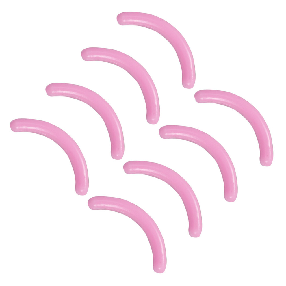 Ohphcall Pink 32Pcs Eyelash Curler Soft Silicone Refill Pads Safe Material