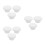 9Pcs Mop Bucket Rubber Stoppers White for Fast Draining 1