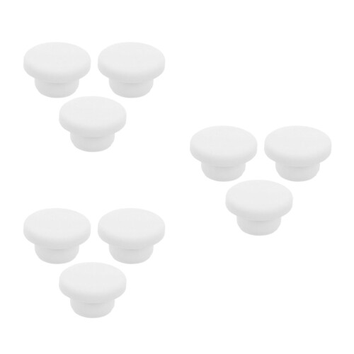 9Pcs Mop Bucket Rubber Stoppers White for Fast Draining