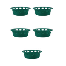 5Pcs Green Plastic Fruit Display Holder Stable Stand for Supermarkets