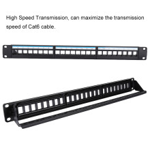24 Port Steel CAT6 Patch Panel 19Inch