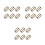 300Pcs Sturdy Metal Roller Buckles Adjustable Strap Buckles Gold Tone 1