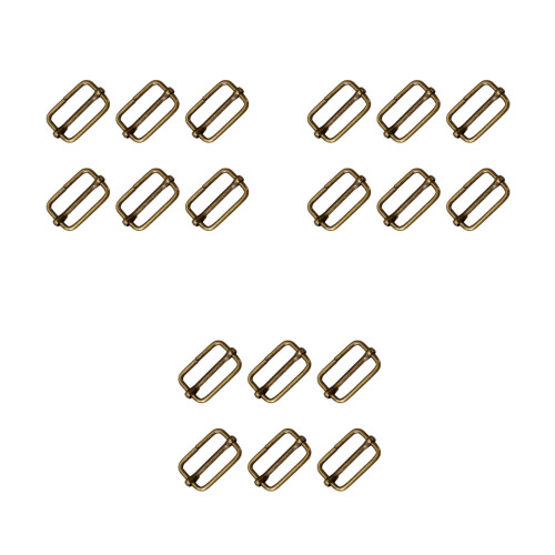 300Pcs Sturdy Metal Roller Buckles Adjustable Strap Buckles Gold Tone