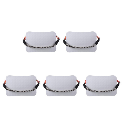 5Pcs Lightweight Silicone Phone Holder Grey Beach Makeup Storage Bag