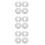 12Pcs Silver Decorative Wall-Mounted Pipe Cover Plates for Bathroom 1
