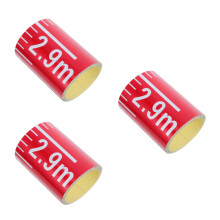 3Pcs PVC Self-Adhesive Tape Measure Red Water Level Gauge for Pools
