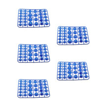 150Pièces Cache-Vis ABS Bleu Décoratif Hexagonal Durable