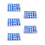150Pièces Cache-Vis ABS Bleu Décoratif Hexagonal Durable 1