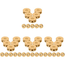 40Pcs Golden Copper Drive Pulley for Recorder Belt Wheel with V-Groove