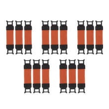 15Pcs Orange Phone Grip Strap Elastic Adjustable Security Hand Holder