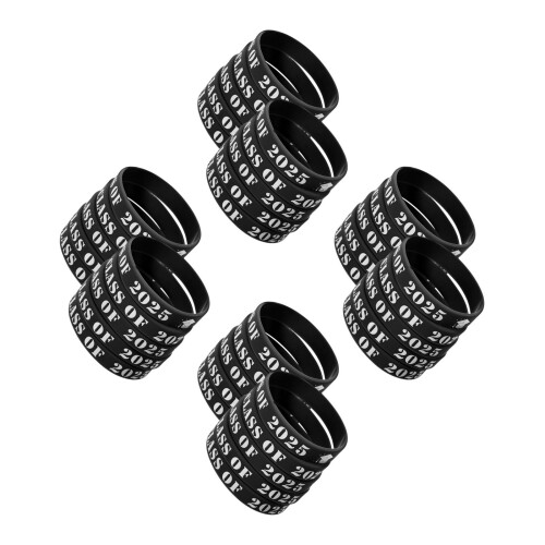 100Pièces Bracelets Silicone Pour Graduation Décoration