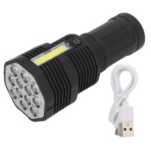 Alsidig LED-lommelygte til udendørsentusiaster, genopladelig lommelygte med høj lysstyrke og kasketklips, mini LED-lommelygte med sideklips til