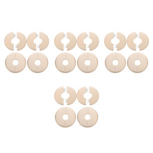 16Pcs Golden Round Plumbing Cover Plates Ppr Pipe Flange Covers