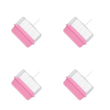 4Pcs Portable Pink ABS Small Bird Cage for Travel and Home Use