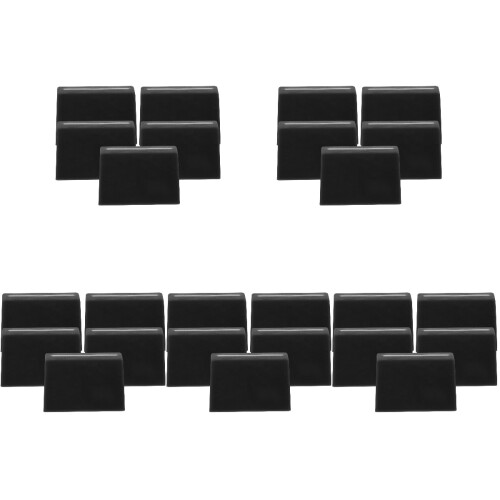 25Pcs Console Mixer Fader Cap Replacement Black Rubber Slider Knobs