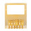 2pcs 6 Roller Saddle 6 String Humbucker Guitar Bridge for Tele Telecaster Guitar (Gold) 6
