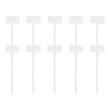 40Pcs White Plant Tags Durable Garden Labels for Seedlings Reusable