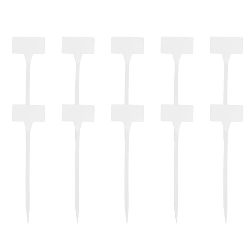 40Pcs White Plant Tags Durable Garden Labels for Seedlings Reusable