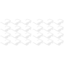 100Pcs White Plastic Doll Glasses Adorable Mini Sunglasses for DIY