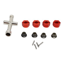 Adaptor hexagonal durabil, piese de modernizare prelucrate CNC de precizie pentru vehicule RC, componente din aliaj de aluminiu ușor de instalat cu