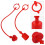 2Sets PVC Koppeling Stofdoppen Rood Voor Bescherming Hydraulisch 8