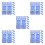 40Pcs Durable Blue Goggles Buckles Plastic Quick Release Swim Clips 1