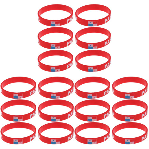 18Pcs Country Silicone Wristbands Soft Comfortable Decor