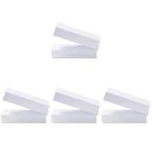 4Pcs White Nail Drill Bit Holder ABS Storage Case Manicure Supply Box