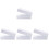 4Pcs White Nail Drill Bit Holder ABS Storage Case Manicure Supply Box 1