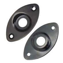 1 / 4Zoll Oval Verbeult Elektrisch Gitarren Buchse Ausgang Platte Sockel Jackplate, 4Pack