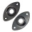1/4 Tum Oval Bucklig Elgitarrjack UtgåNgsplatta Socket Jackplate, 4Pack 1