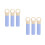 6Pcs Universal Fit Plastic Broom End Caps Sky-Blue with Hanging Hole 1