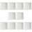 10St Wit Keramisch Bord Voor , En Snack in Vierkant Model 6