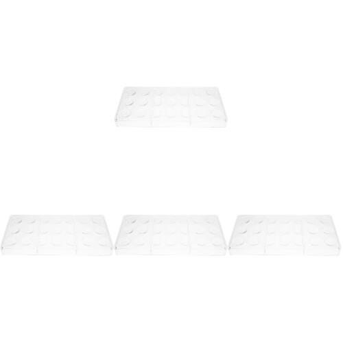 4Pcs Multi-Cavity Transparent Chocolate Mold Reusable for DIY Desserts