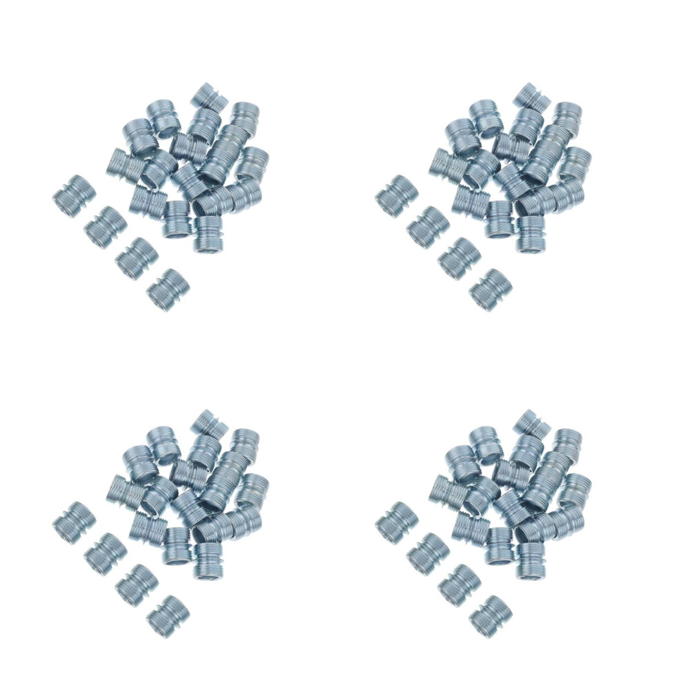80Pcs Silver Threaded Pole Connectors For Wire Shelf Storage Racks 3712504048170