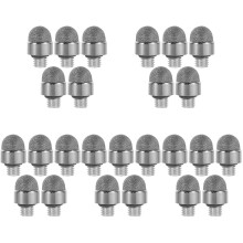 25Pcs Touch Screen Stylus Tips Replacement Silver Mesh Fiber Pen Nibs